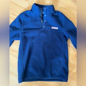 Vineyard Vines Kids Deep Blue Fleece Pullover